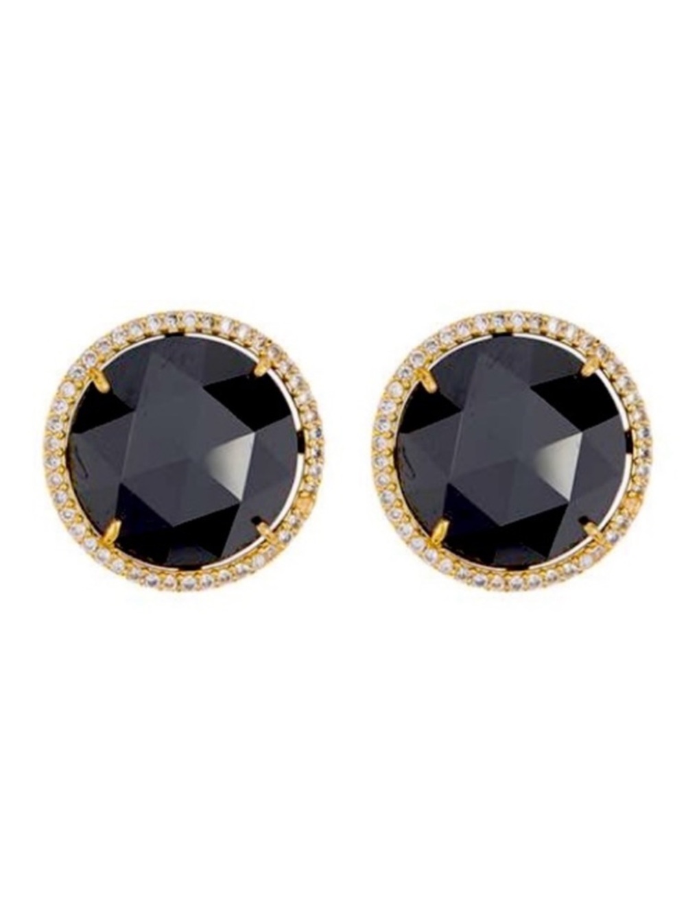 KATE SPADE “She Has Spark” oversized cubic zirconia stud earrings🖤🖤